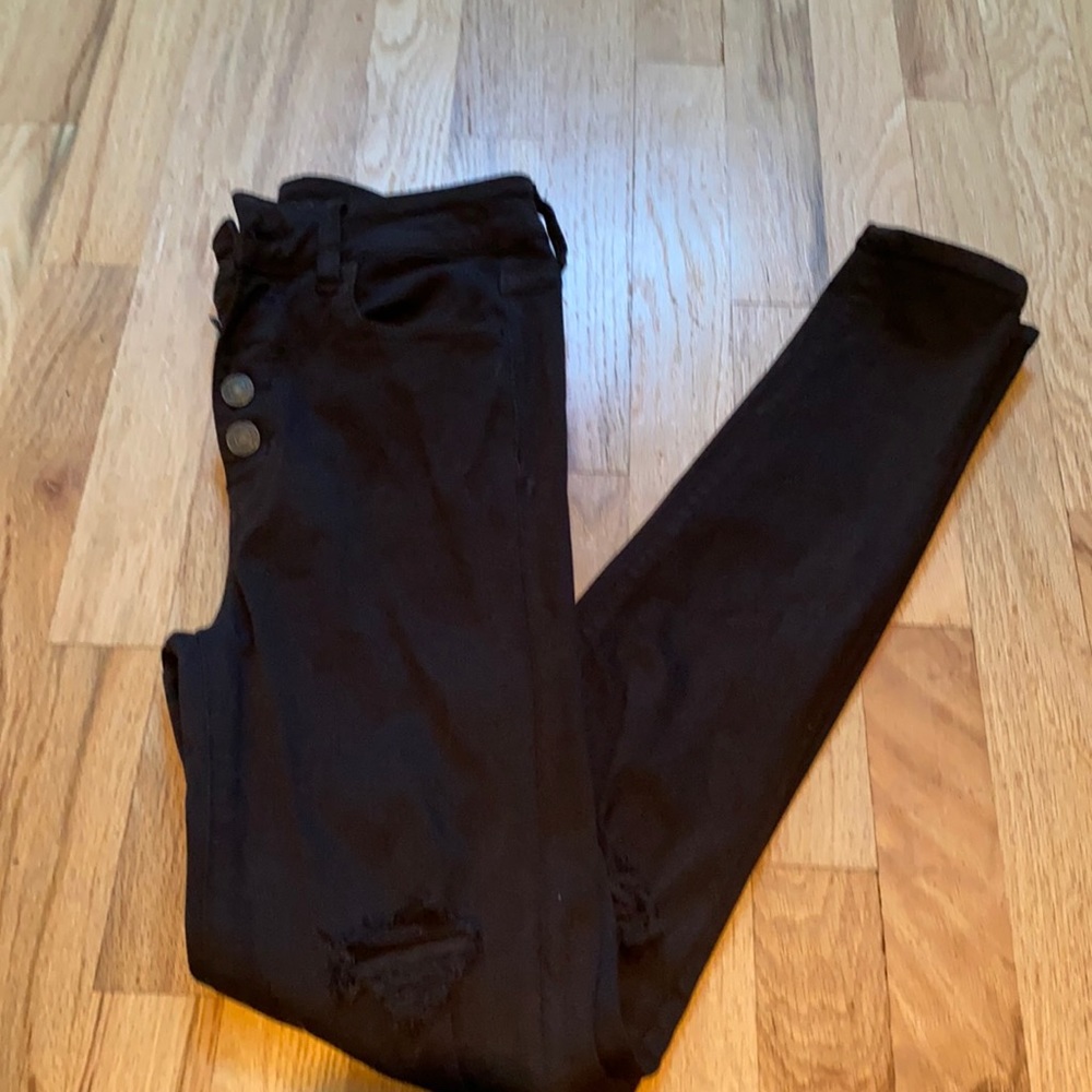 American eagle next level stretch ripped jeggings
